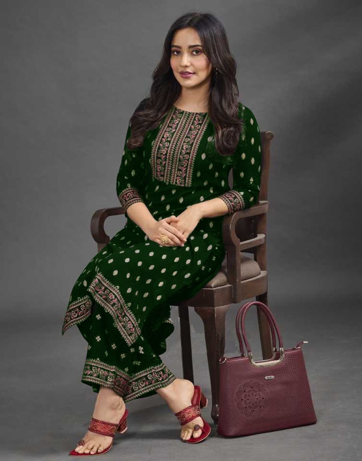 Reeva By Lichi Rayon Designer Kurtis With Palazzo Catalog